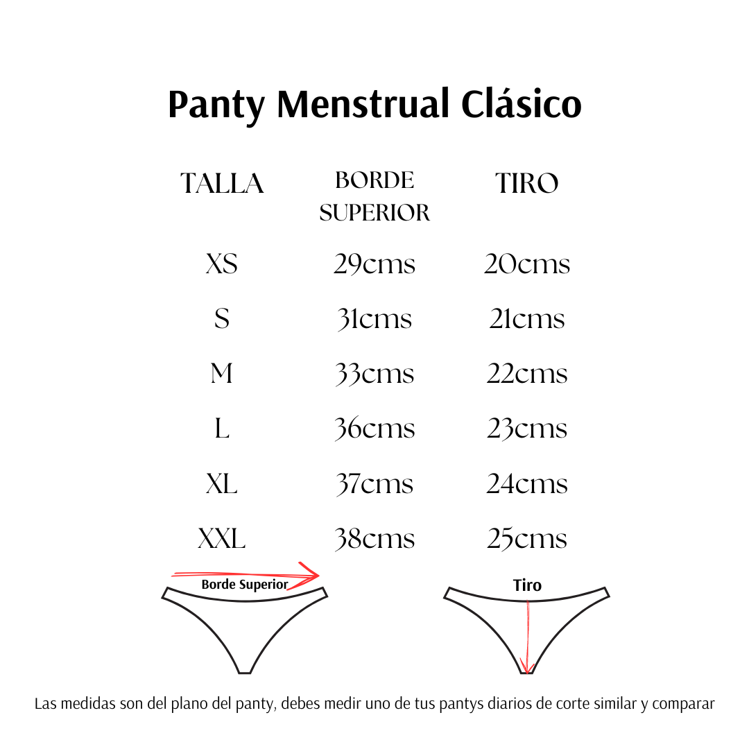 Panty Menstrual Clásico - Flujo moderado