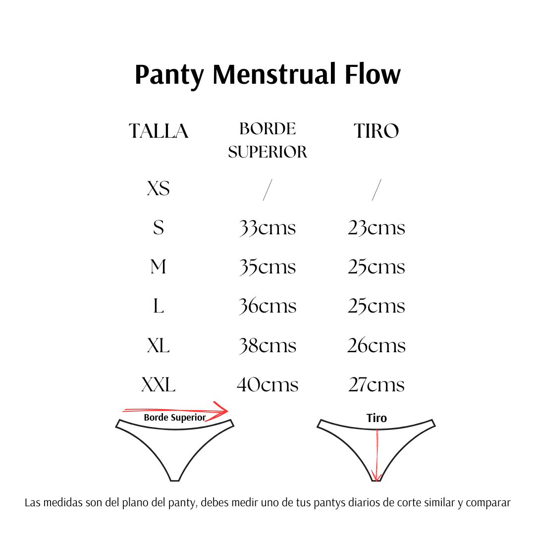Panty Menstrual Flow - Flujo moderado sin costuras