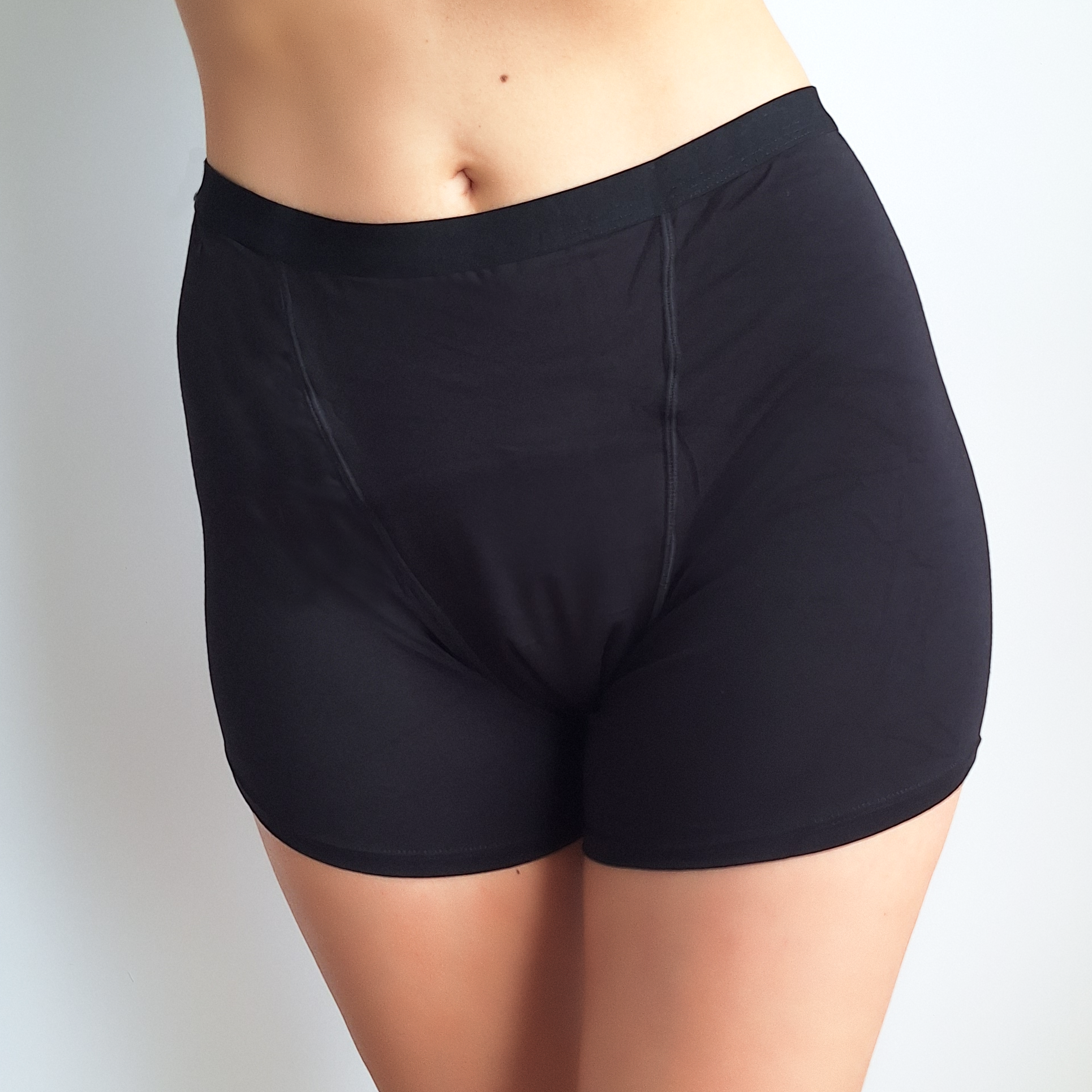Panty Menstrual Tipo Short - Flujo abundante Tiro alto